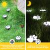 4PCS Outdoor Solar Paw Print Buried Light LED Lawn Lighting Lamp Waterproof IP44 String Light for Garden Courtyard Decorations
