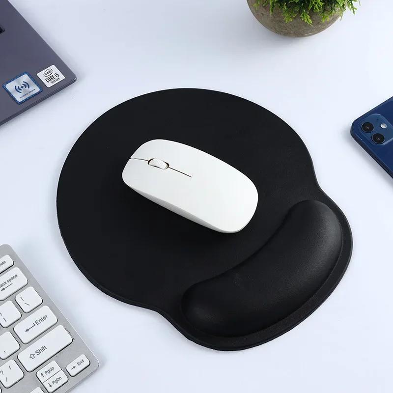 Non-Slip Silicone Mousepad with Wrist Support High-Performance PU Surface Waterproof Horizontal  Comfortable Gaming Office Use