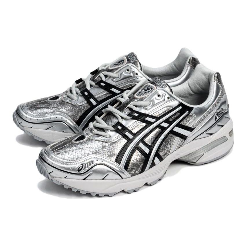 Asics Kiks X  Gel-1090 V1 Fabric Synthetic Leather Transformation Blade Low-Top Lifestyle Sneakers Unisex Sneakers Liquid-Silver 1203A214-020