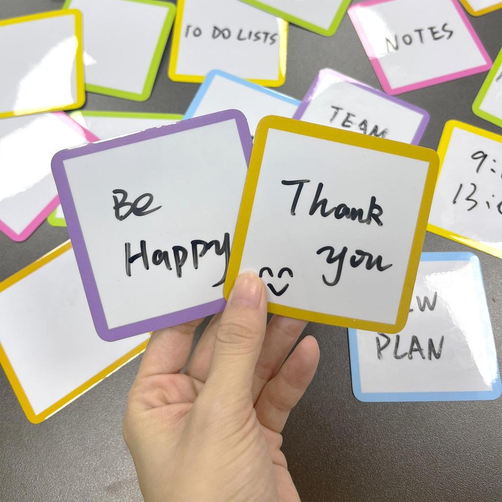 30 Sheets/bag Magnetic Fridge Stick Notepad Grocery Shopping List Notepads Thick Paper Magnet Pad To Do List For Refrigerator