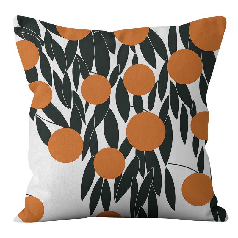 Kreativer abstrakter quadratischer Kissenbezug, Autosofa, Bürostuhl, weicher Plüschkissenbezug, minimalistisches Wohndekorationsaccessoire