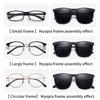 Polarizing Color Changing  Photochromic Vintage Clip Glasses Night Vision Driving Goggles Men Women Clip On Sunglasses