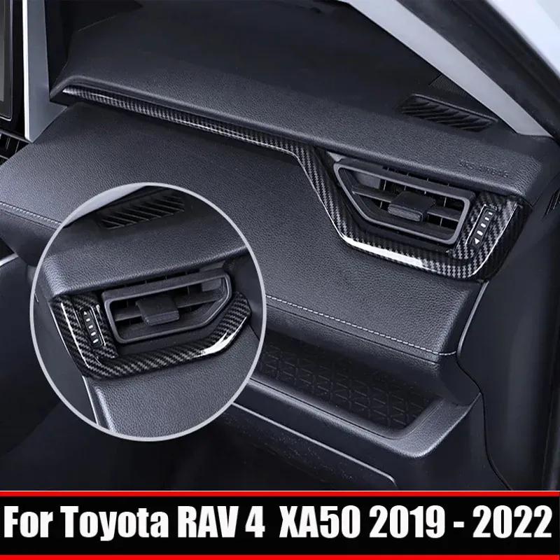 For Toyota RAV4 RAV 4 XA50  -2024 Inner Dashboard Air Condition Outlet Cover Central Control Strip Sticker Accessories