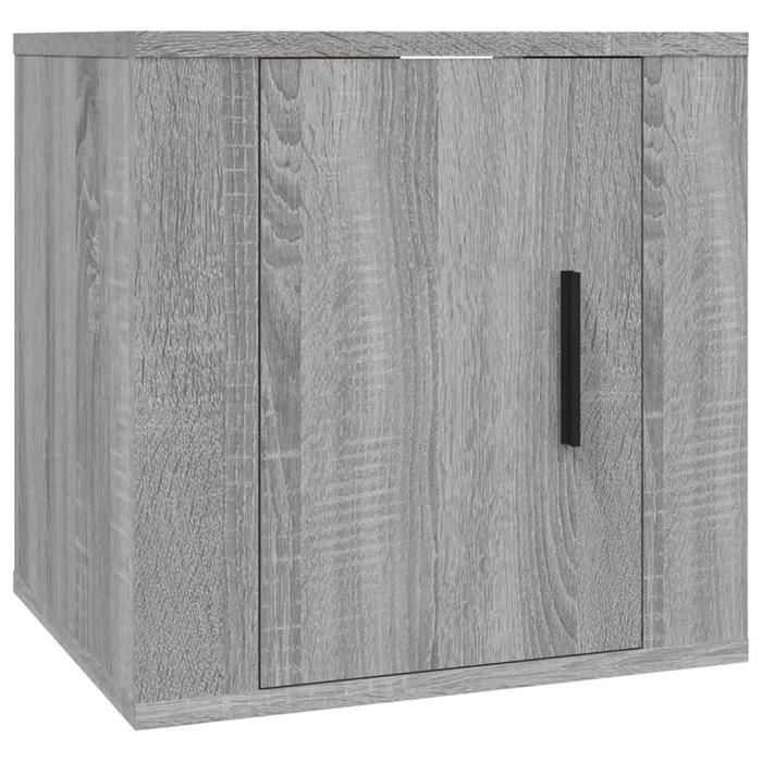 816652 vidaXL Meuble TV mural Sonoma gris 40x34,5x40 cm