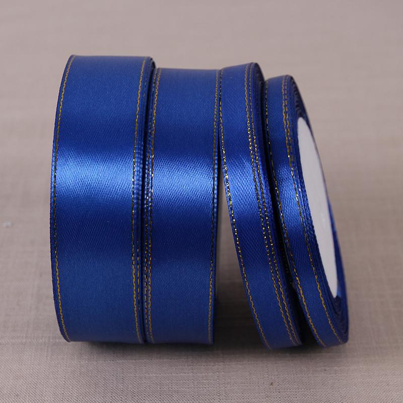 Royal Blue Satin Ribbon 25Yards 6mm-50mm Packing Material DIY Bow Craft Wedding Party Decor Gift Wrapping Scrapbooking Supplies