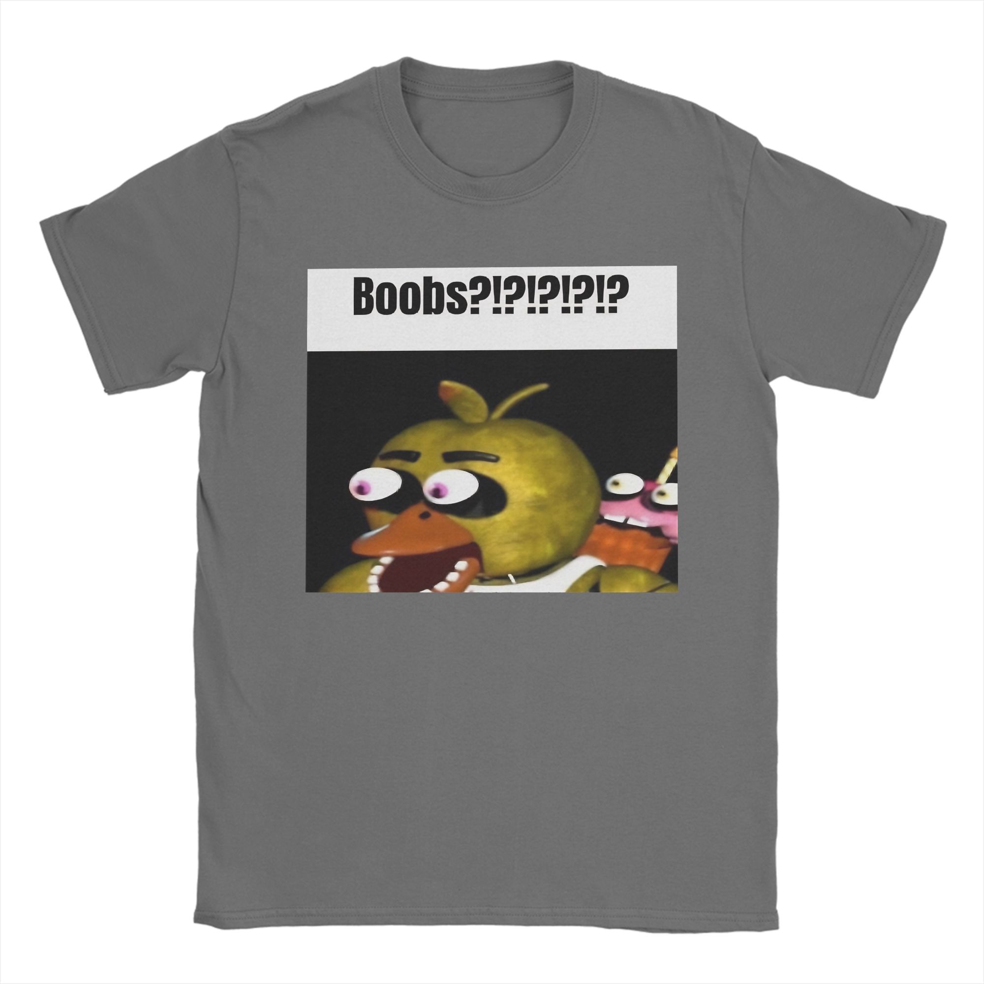 Baibao QIQI Mannen Bonnie Ballen !!!! Meme T-shirts FNAF At Freddys 100% Katoenen Kleding Grappig Korte Mouw Ronde Hals T-shirt Grafisch Zacht T-shirt XL