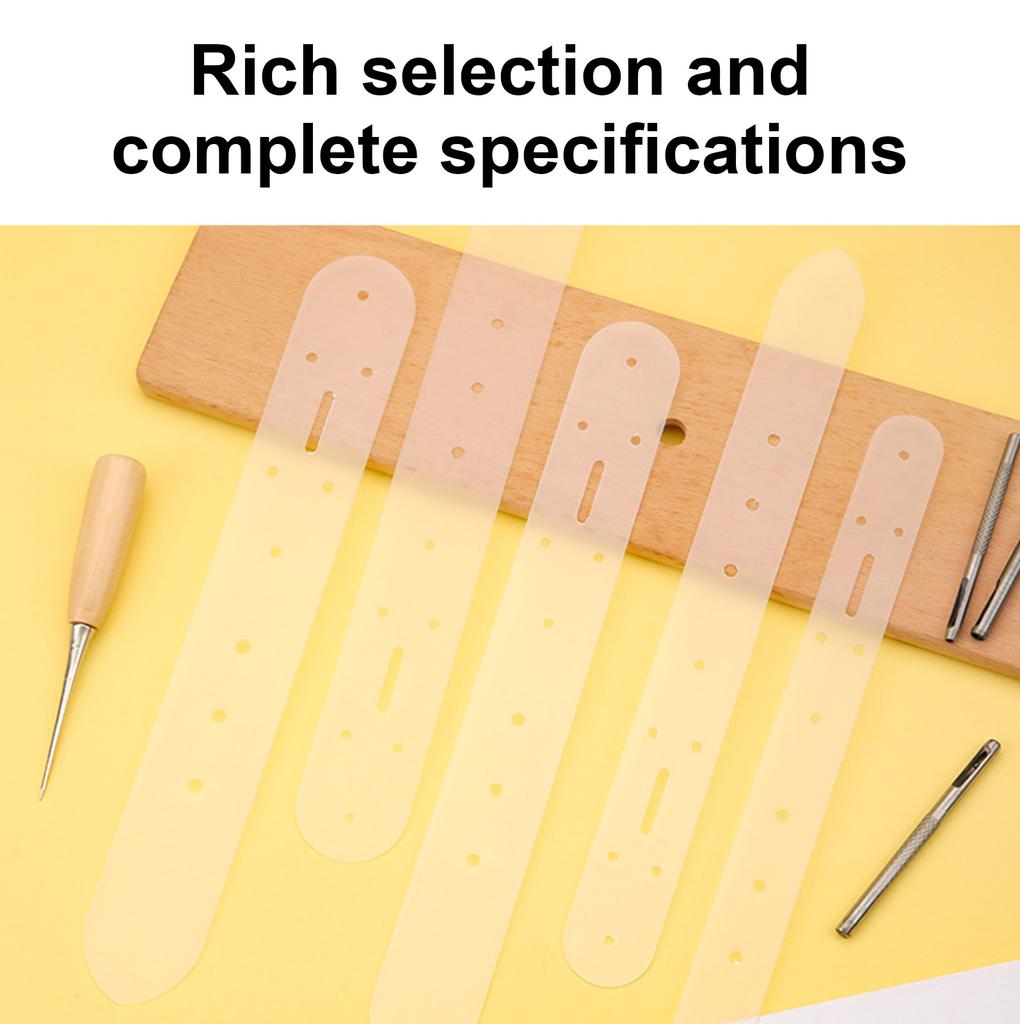 Clear Acrylics Belt Hole Punching Templates Leather Belt Hole Positioning Templates Size 25mm 30mm 35mm 38mm 40mm Option