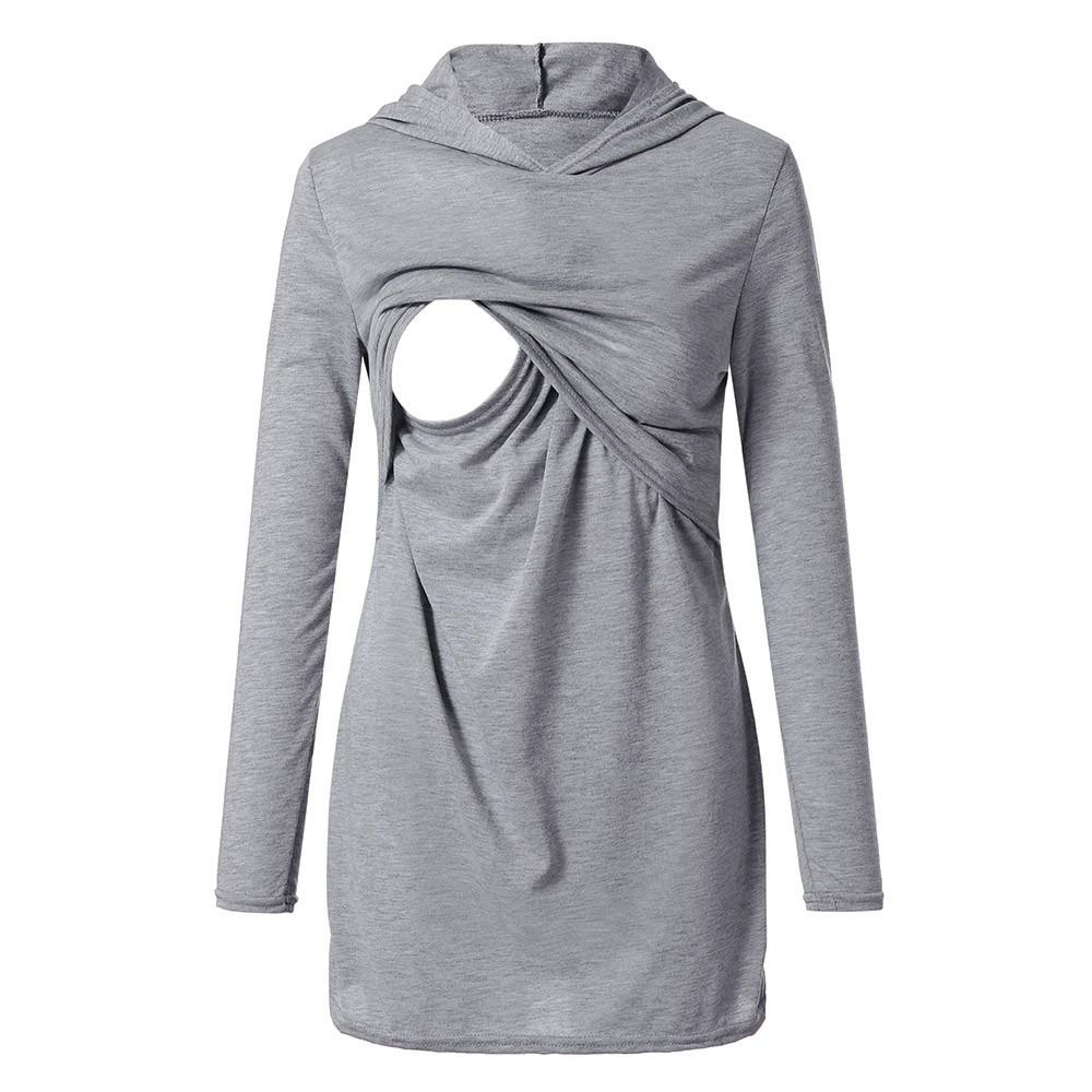 Women's Nursing Hoodie Long Sleeves Casual Breastfeeding Clothes Blouse Tops Women's Nursing Hoodie Long Sleeves Casual Breastfeeding Clothes Blouse Tops