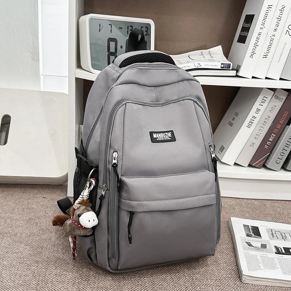 Schoolbag Korean version ins trendy cool dark wind large capacity leisure travel backpack high quality teen student backpack