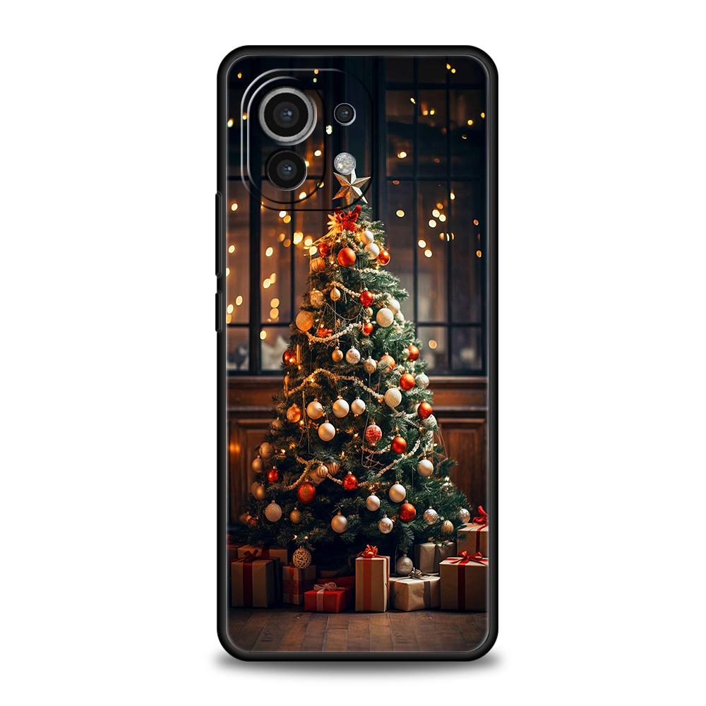 Merry Christmas Tree Phone Case For Xiaomi 15 14 13 12 Lite 14T 13T 12T Pro Poco X7 X6 X5 X4 X3 NFC F7 Ultra F6 Pro Soft Cover