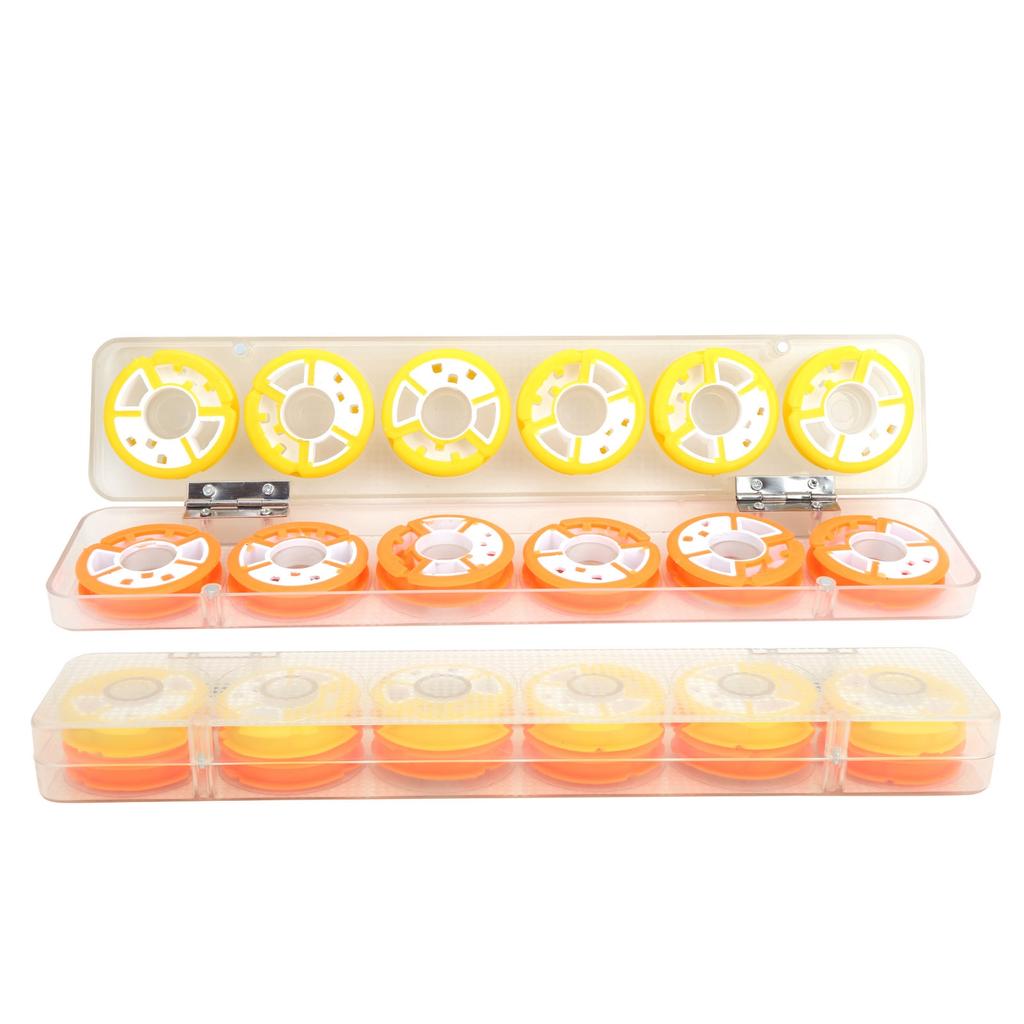 2 Box 8?Achse12?Achse Angelschnur Wickelbrett Aufbewahrungsspule Hauptachse Spulenbox12?Achse