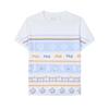Fila Loose Letter Angel Harp Striped Print Fashion Casual Loose Round Neck Short Sleeve T-Shirt Women T-Shirt F11W238104F-ZA