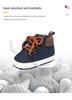Non-Slip Canvas Baby Walking Shoes: Soft Sole, Breathable, and Protective for 0-1 Year Olds