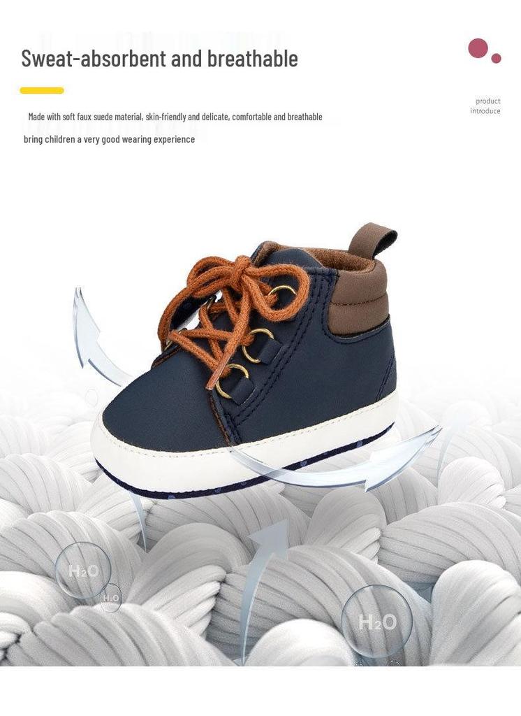 Non-Slip Canvas Baby Walking Shoes: Soft Sole, Breathable, and Protective for 0-1 Year Olds