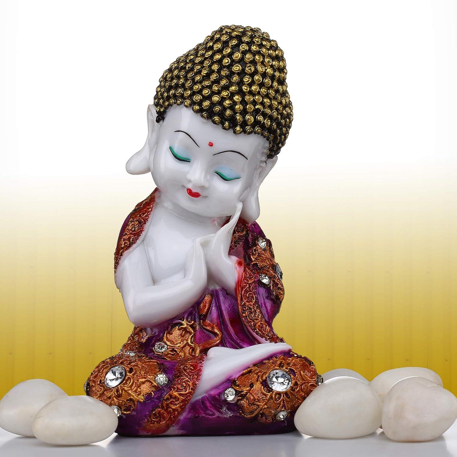 

Декоративная статуэтка Будды - Маленький монах, Мраморные статуи, Статуэтка Господа Будды, Статуя монаха для домашнего декора (фиолетовый)