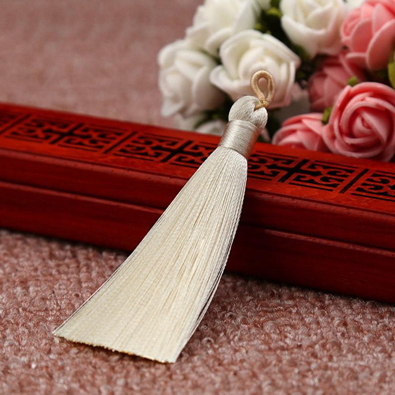 10pcs 8-9cm Tassel Earring Charm Colorful Cotton Silk Brush Making Sati Tassels Pendant DIY Jewelry Findings Handmade Crafts