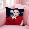 Elegant stars ZZhang Ziyi Cushion Cover Pillow Case Soft Friendly Fabric  Concealed Zipper
