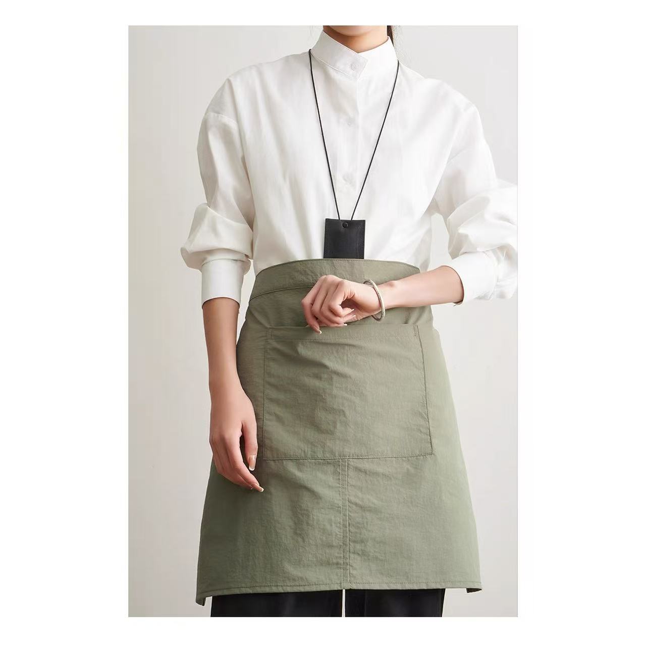 

Apron Kitchen BBQ Household Cleaning Cafe Pet Shop Overalls армия зеленый