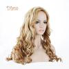 Perucă ondulată blondă Tenfyer, la modă pentru femei, cu păr natural ondulat, peruci cosplay