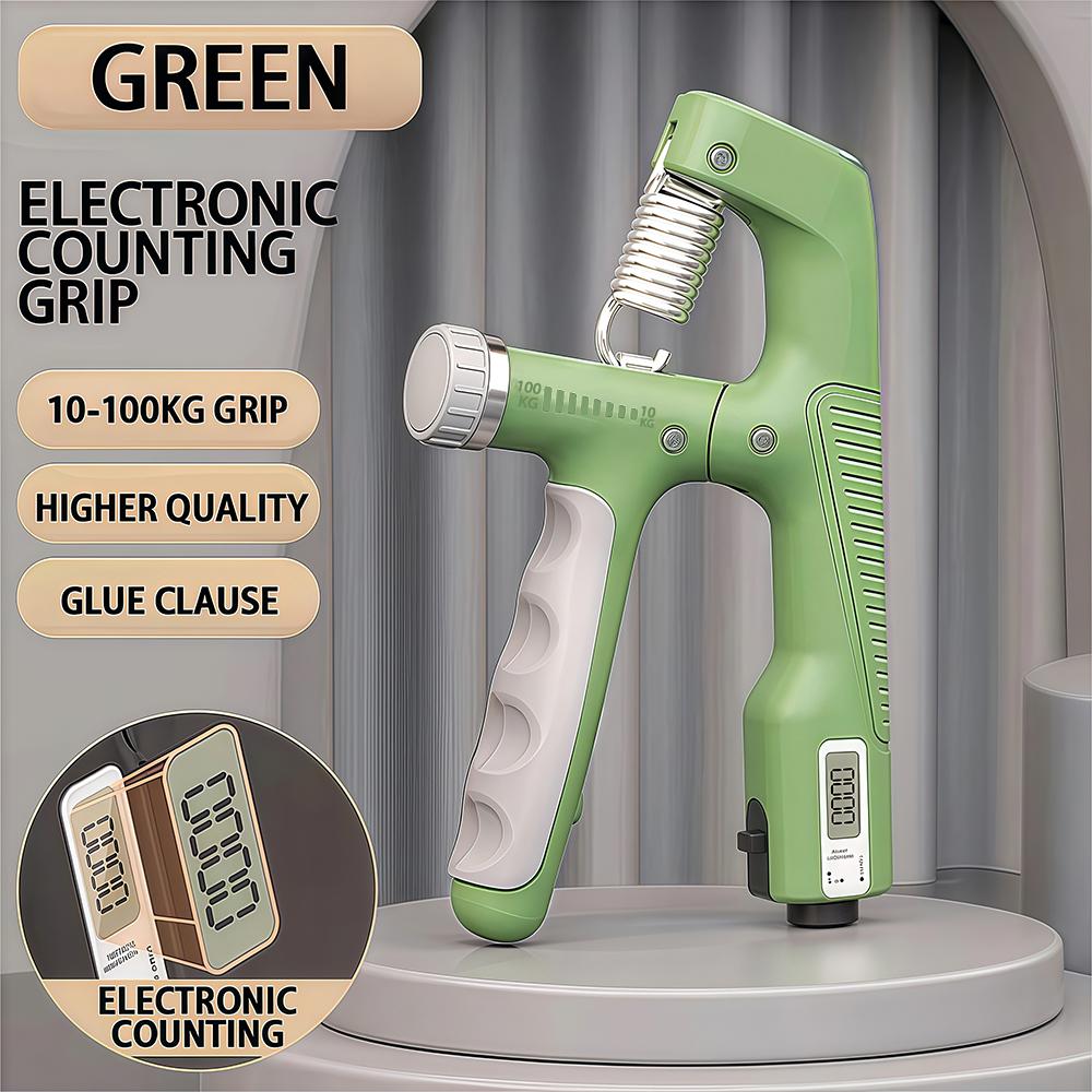 Electronic Counting Grip Strength Device 10-100Kg Wrist And Finger Trainer, Suitable For Muscle Recovery, Fitness, Gym Training