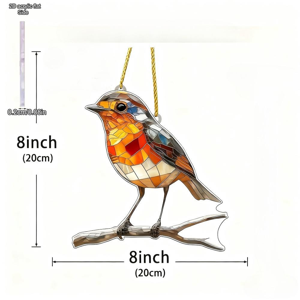 Bird Theme Sun Catcher Acrylic Ornamen Sign, Nurseries, Vintage Home Decor Wall for Bar Kitchen, Restaurant Shop Wall Decor, Farmhouse Lake Life Decor