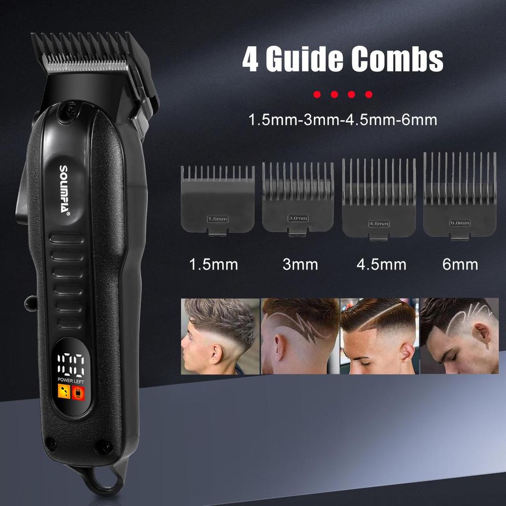 JOYBLISS  Professional Hair Clippers for Men Corded Hair Clipper Hair Trimmer Zero 0MM T-Blade Trimmer