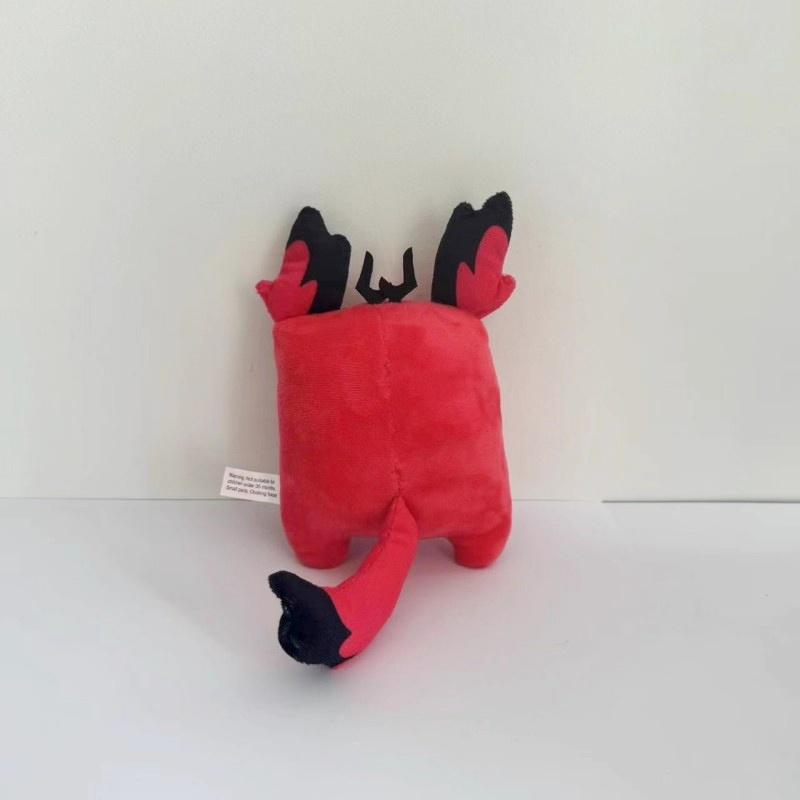 45cm Hazbin Hotel Katze Alastor Cosplay Plüschpuppe Cartoon weich Langes Kissen Stofftier Schreibtischdekoration Halloween Geschenke