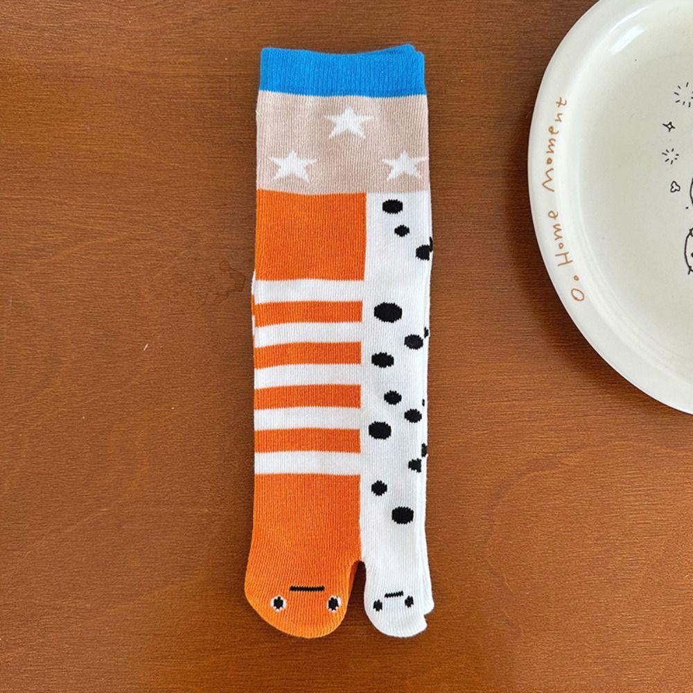 Deep-sea Animals Funny Fish Tube Socks Whale Toe Separator Socks Fashion Two Toe Socks  Slippers