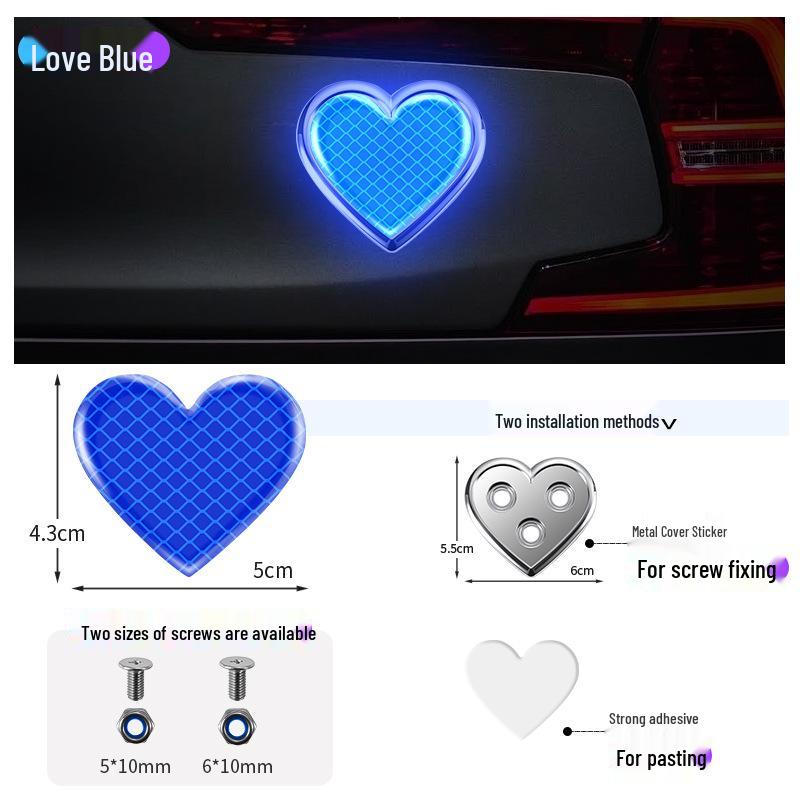 Reflektierender Warnschild-Aufkleber für Autos, Motorräder, Elektrofahrzeuge und Fahrräder