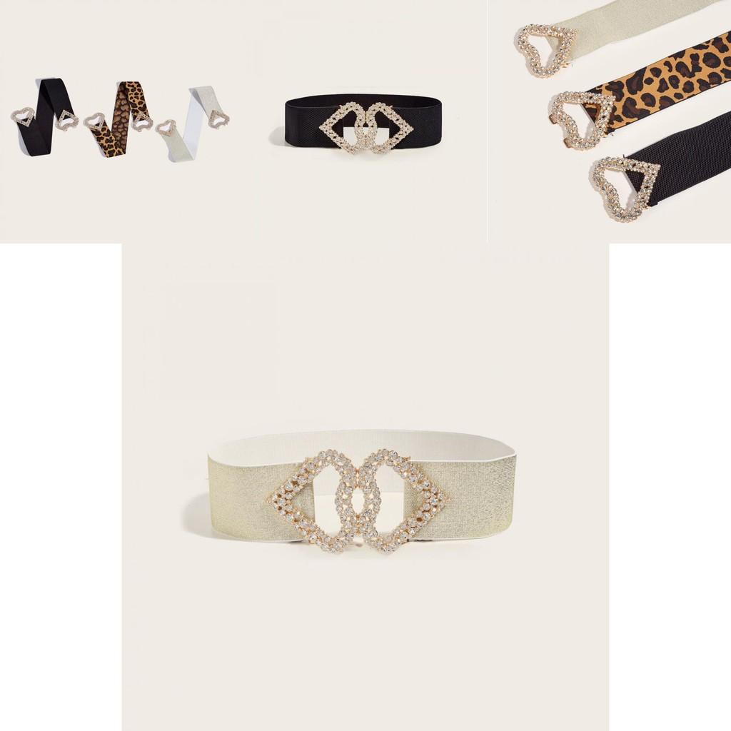 Love Heart Buckle Wide Leather Belt For Women Elegant Dress And Coat Accessory