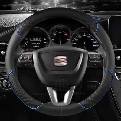 For Seat Altea 2004~2015 Car Steering Wheel Cover PU Leather Non-slip Auto Accsesories