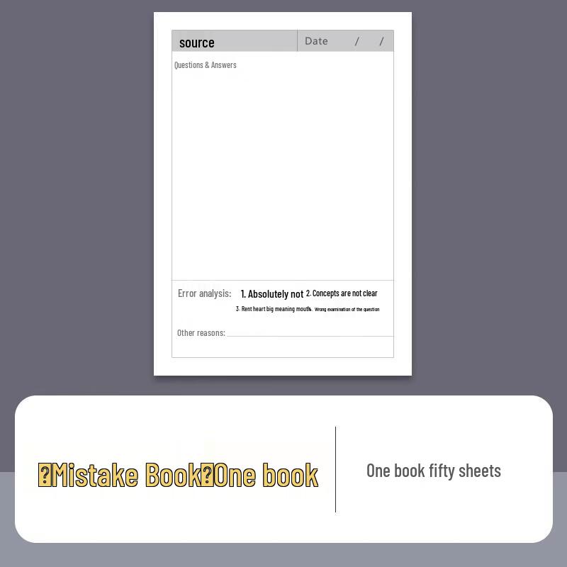 Fumede Error Correction Sticky Notes