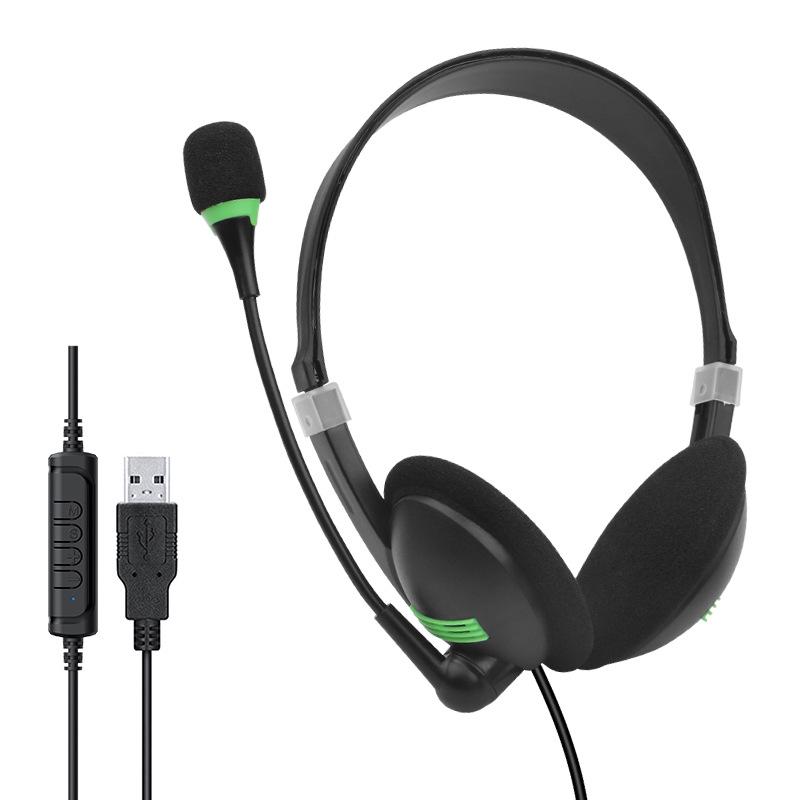 Universal USB Wired Over-Ear Gaming and Music Headset