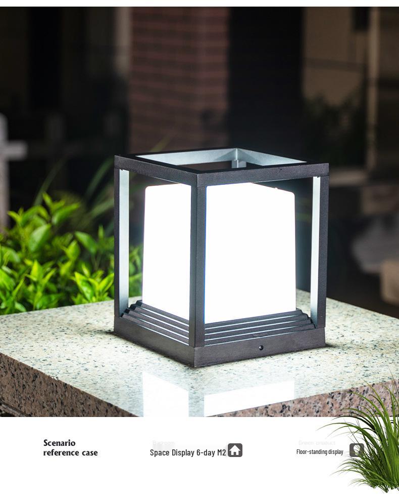 Waterproof Solar Outdoor Lamp - Gate Post & Courtyard Light