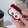 Portable Cherry Jewelry Box Earrings Necklace Packing Box Flocking Organizer Case Jewelry Display Case Valentine Day Gift Box