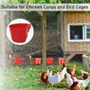 A Top Quality 12Pcs Chickens Rabbit Feeders for Cage,Hanging Chicken Water Feeder Cup, Plastic Birds Feeders Seed Bowl