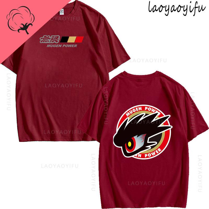 JDM Modified Car MUGEN POWER Theme 100Cotton Summer TShirt Printed Fashion Mens Womens Fashion High Quality Oneck Casual