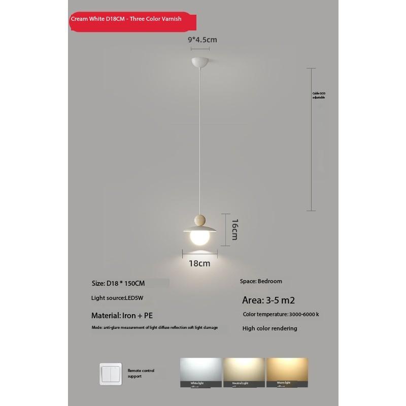 Candelabru cu LED nordic de lux kawaii suspendat noptieră dormitor acasă camera copiilor studiu lampă suspendată decorativă de lux