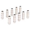 10PCS Metal 4 Cores XLR Female Plug Noise Reduction Microphone Cable Adapter  for Sound Interface
