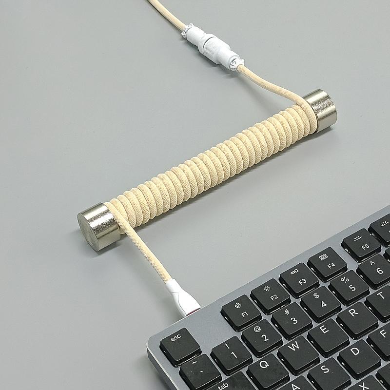 Gewickeltes Tastaturkabel Schutzstab Gewickeltes Tastaturkabel Gewichtsstab Haspel Stick Kabelorganisator