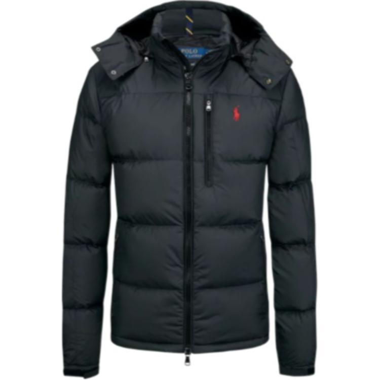 

Polo Ralph Lauren Однотонная куртка с капюшоном на молнии с длинным рукавом Мужские куртки Черный 710940237001 XXL