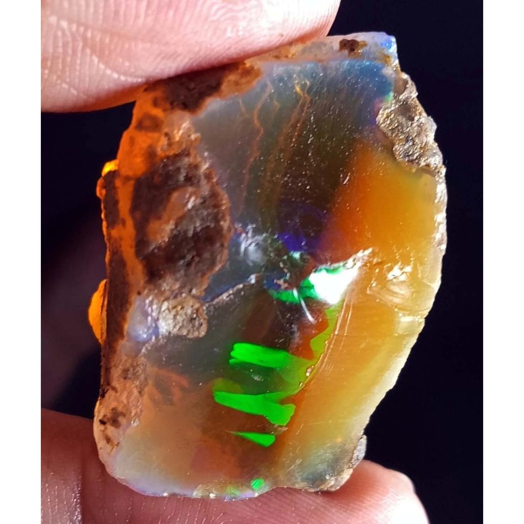 44-45 Ct Natural Opal Raw Rough Fire Opal Ethiopian Stunning Certified Gemstone
