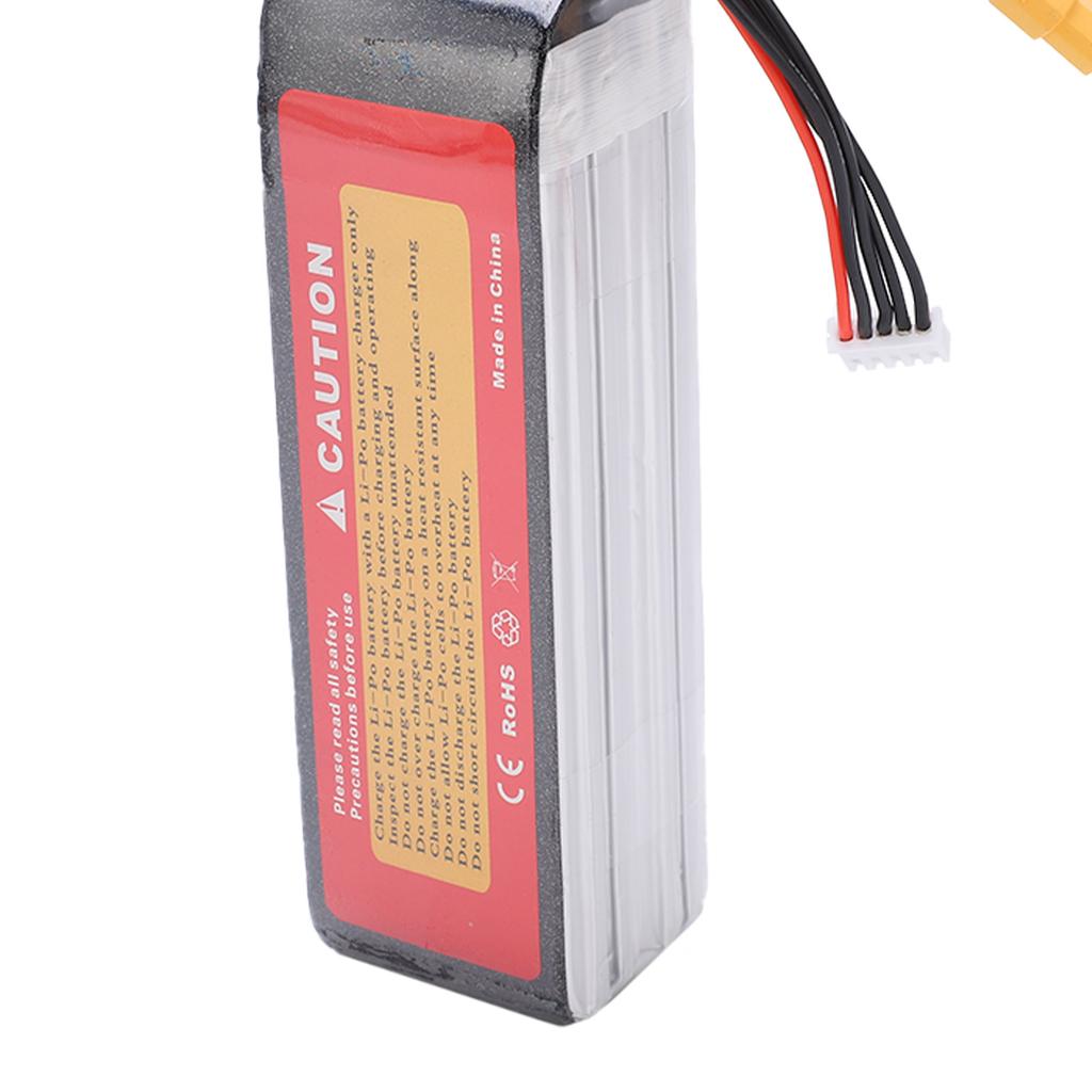 14.8V 6000mAh LiPoly Battery 45C 4S XT60 Plug Model LiPo Battery for Drone Car Airplane