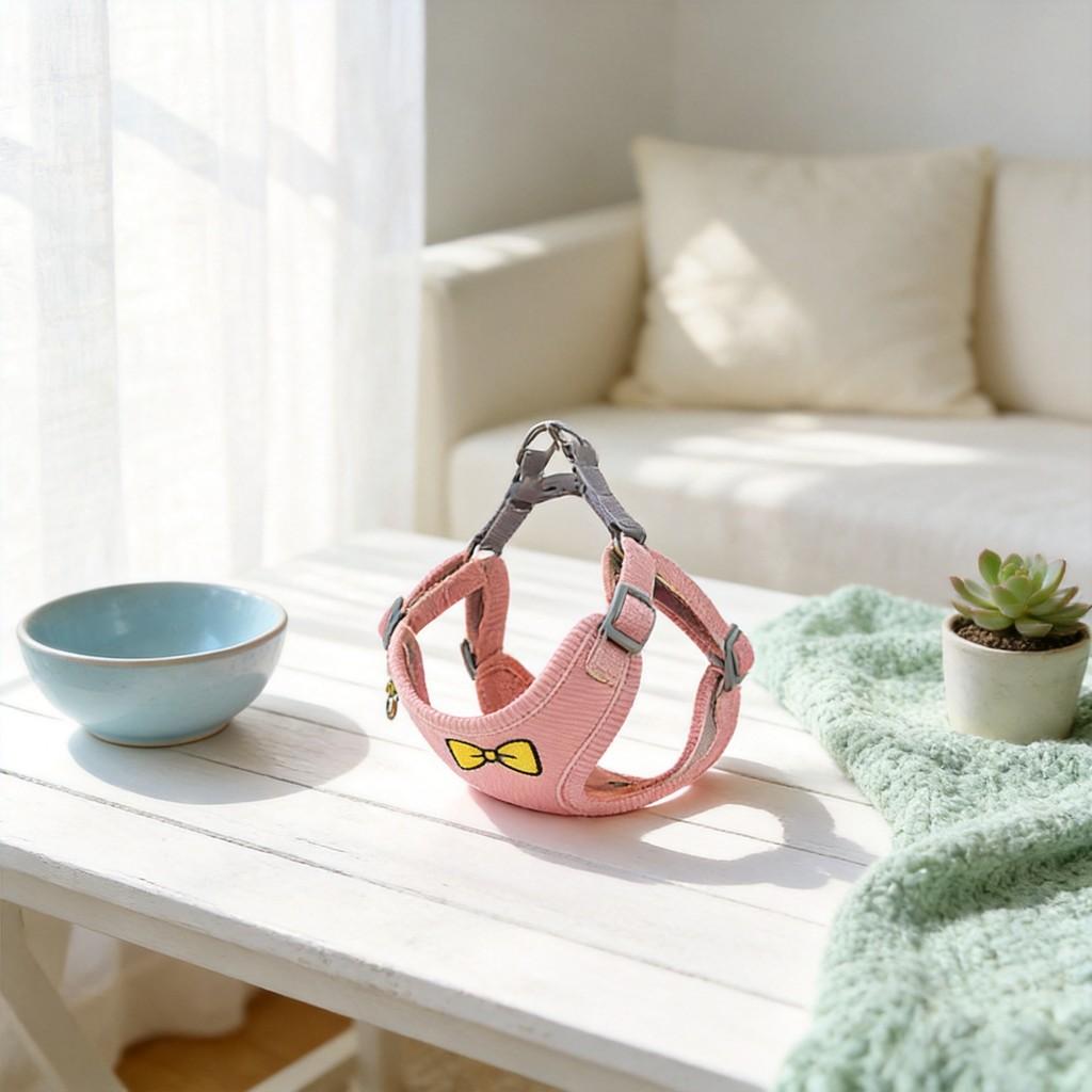 Pet Harness For Small Dogs Breathable Chest Vest With Adjustable Leash For Walking And Training