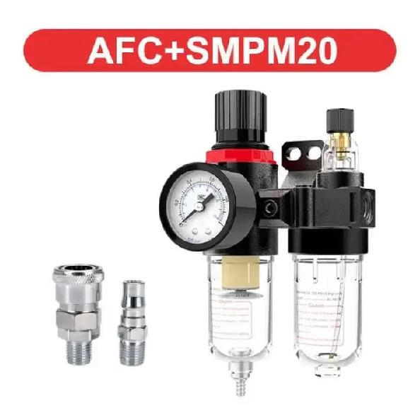 AFC-2000 Oil Water Separator Regulator Trap Filter Airbrush Air Compressor Pressure Reducing 1/4 1pc