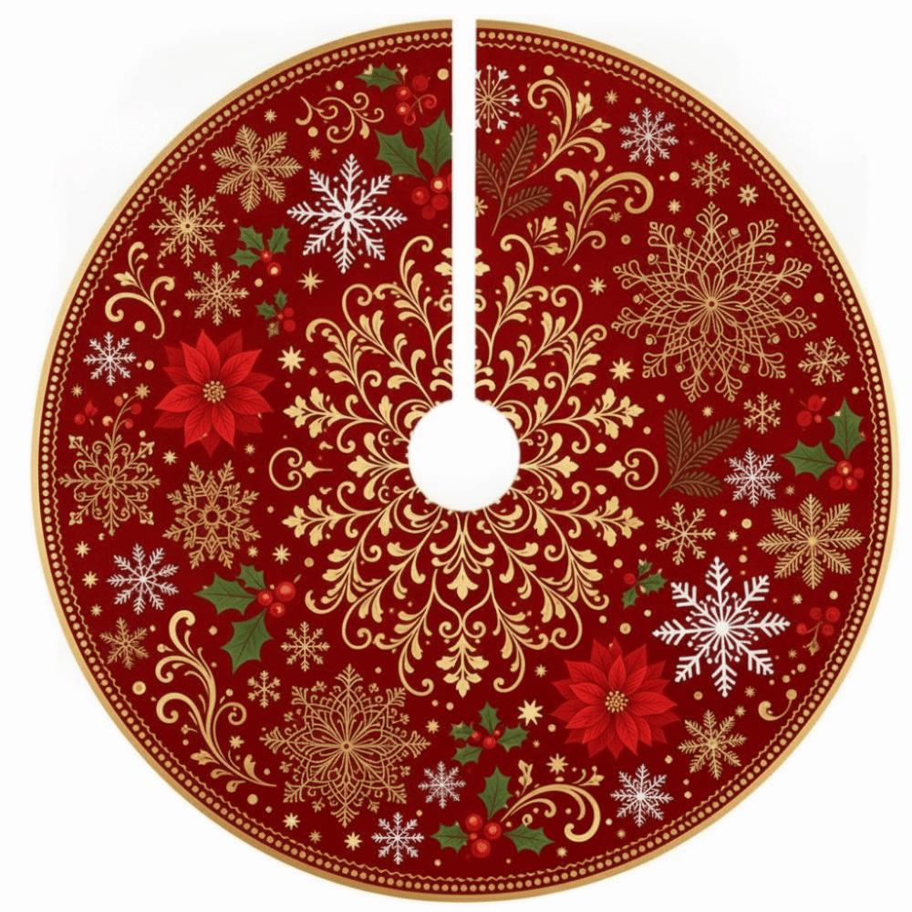 Snowman Christmas Tree Skirt Santa Claus Christmas Decorations Xmas Tree Foot Cover Christmas