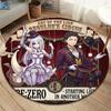 Re Zero Round Area Rug Carpet Rug For Living Room Bedroom Sofa Playroom Decor Nonslip Floor Mat