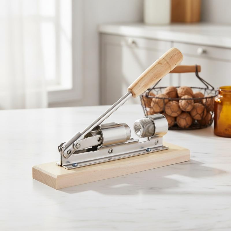 Manual Nut Cracker Stainless Steel Nut Opener Sheller For Pecan Filbert Walnut - Fast Clamp Mechanical Nutcracker