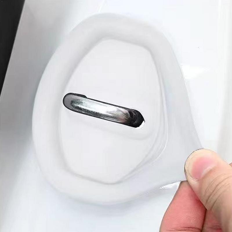 Car Door Lock Protective Cover 4pcs Car Silicone Door Protective Cover Auto Accessories Silicone Car Door Lock Latch Cover For