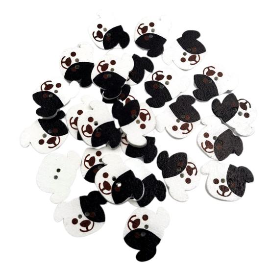 

50 шт. окрашенные пуговицы яркого цвета, красивые, легко чистящиеся, не легко ломающиеся, ремесленные пуговицы для одежды Little Dog